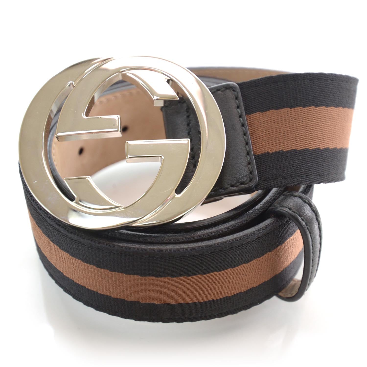 Gucci Leather Web GG Belt 95 38 5 of 5