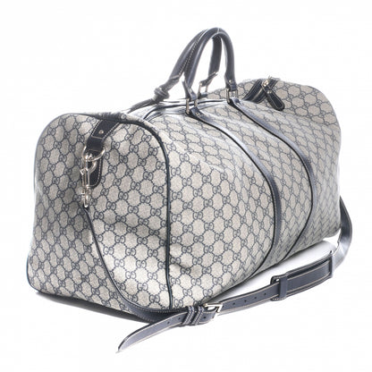 Gucci GG Plus Monogram Large Carry On Duffle Bag Navy 3 of 8