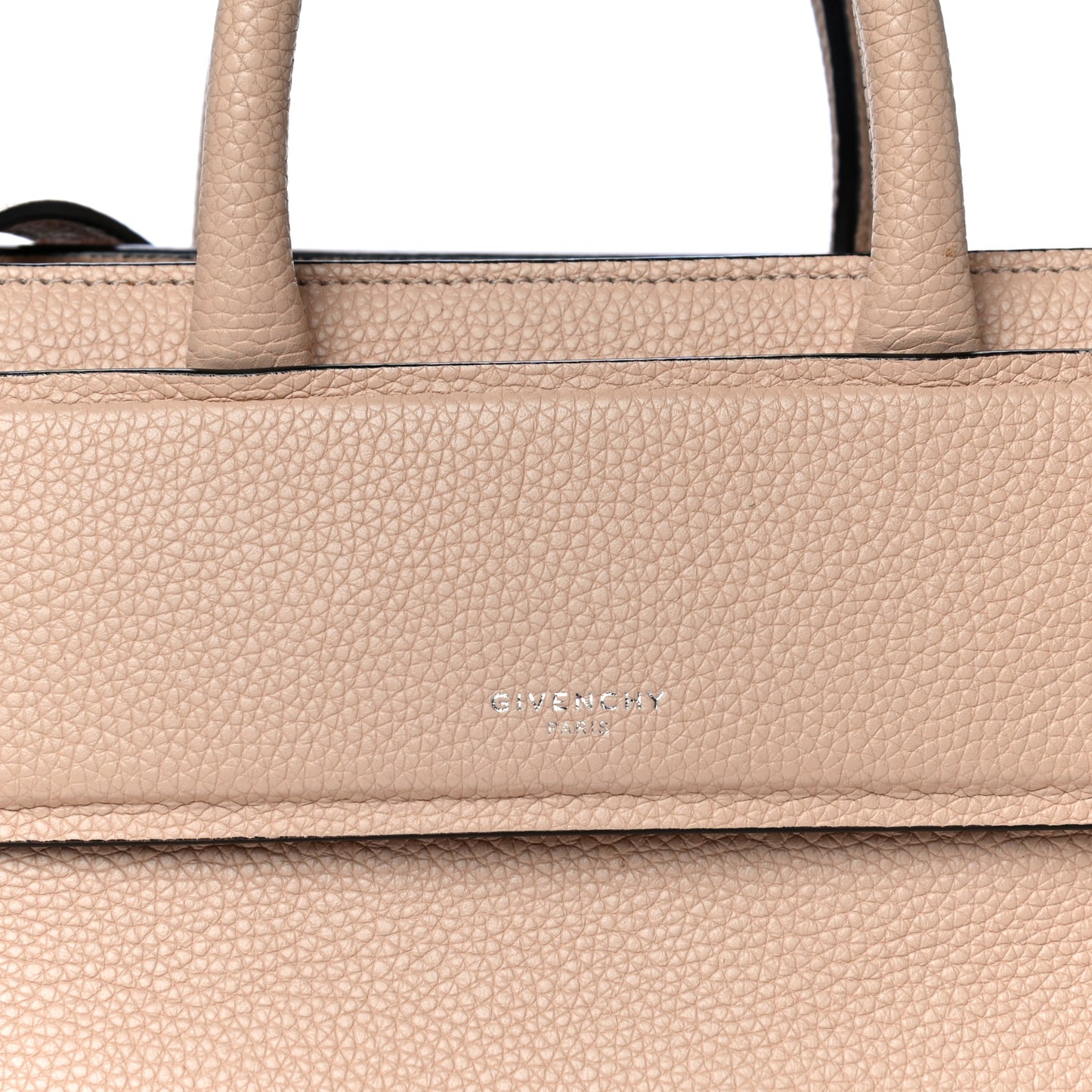 Grained Calfskin Nano Horizon Satchel Nude Pink