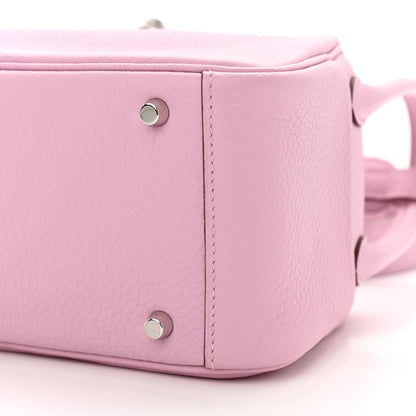 Hermes Taurillon Clemence Mini Lindy 20 Mauve Sylvestre 10 of 11