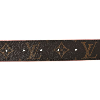 Louis Vuitton Calfskin Monogram 30mm LV Initiales Reversible Belt 80 32 Rose Poudre 4 of 5