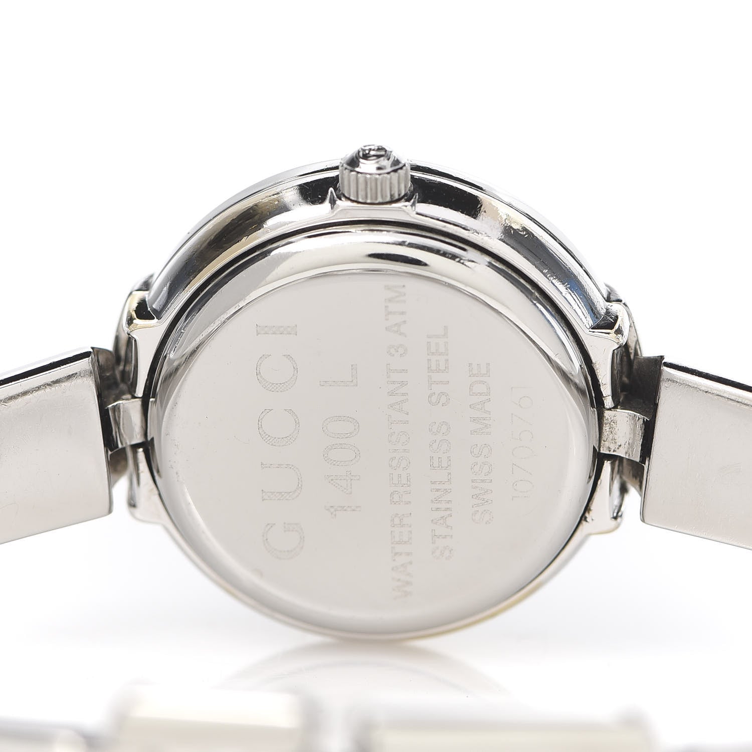 Gucci Stainless Steel Pink Mother of Pearl 25mm 1400L Quartz Watch 4 of 6