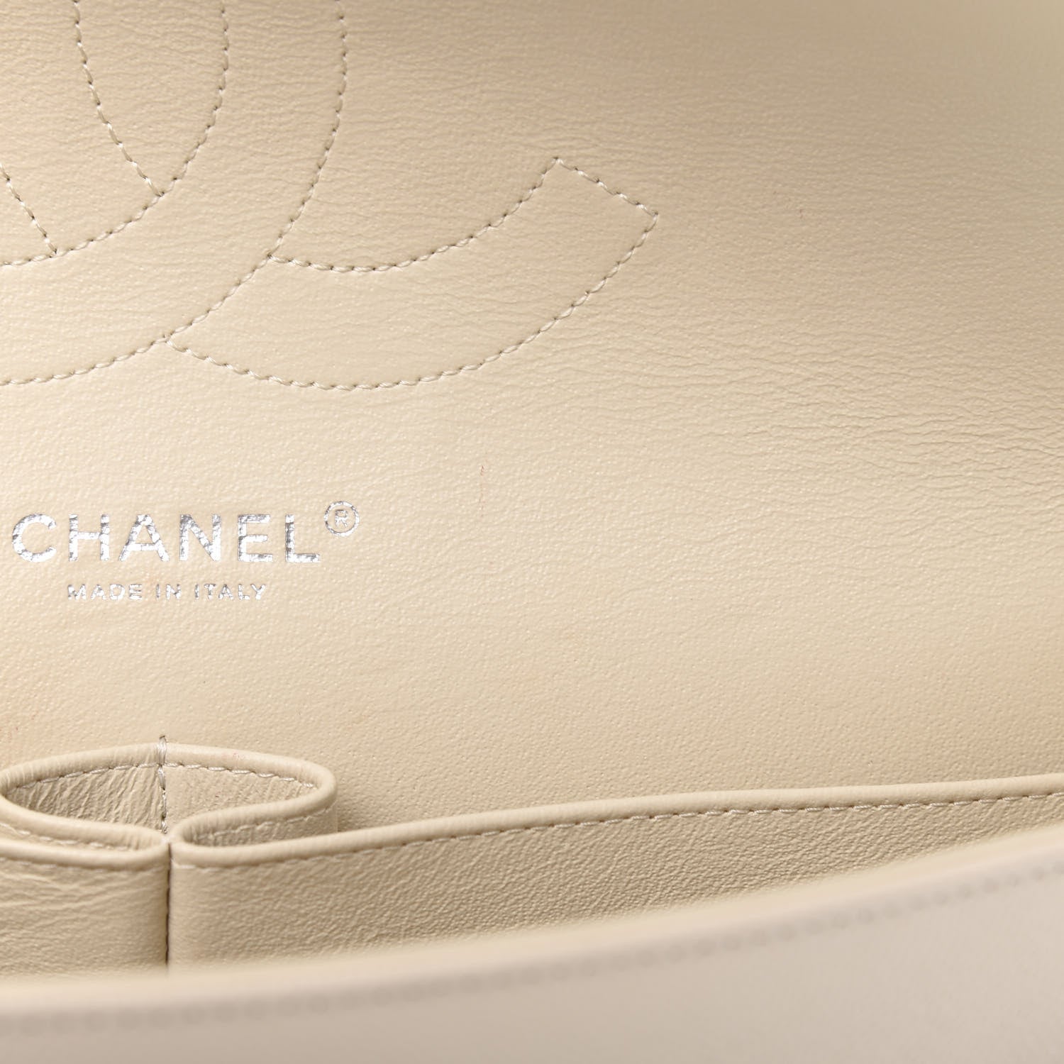 Chanel Caviar Quilted Jumbo Double Flap Light Beige 9 of 14