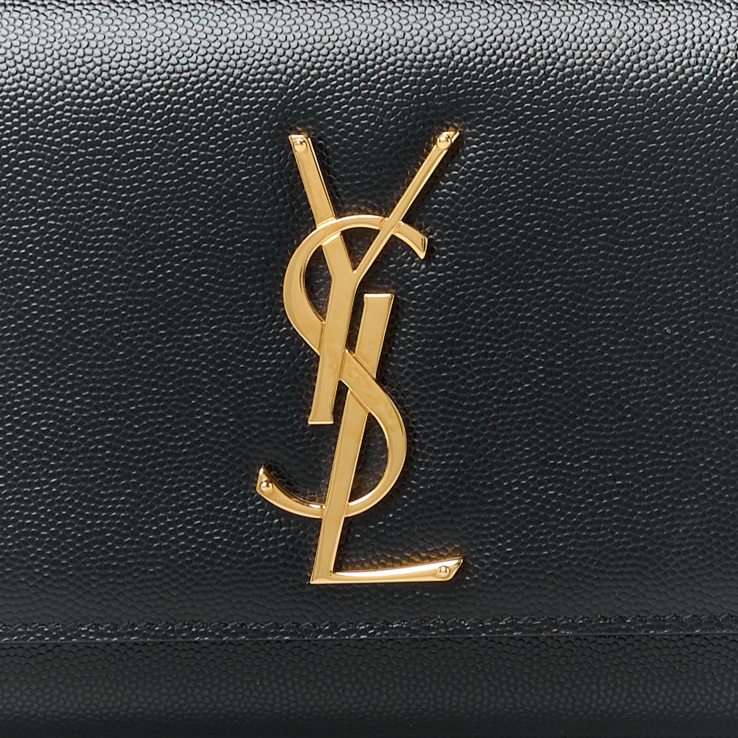 Saint Laurent Grain De Poudre Monogram Cassandre Clutch Black 8 of 12