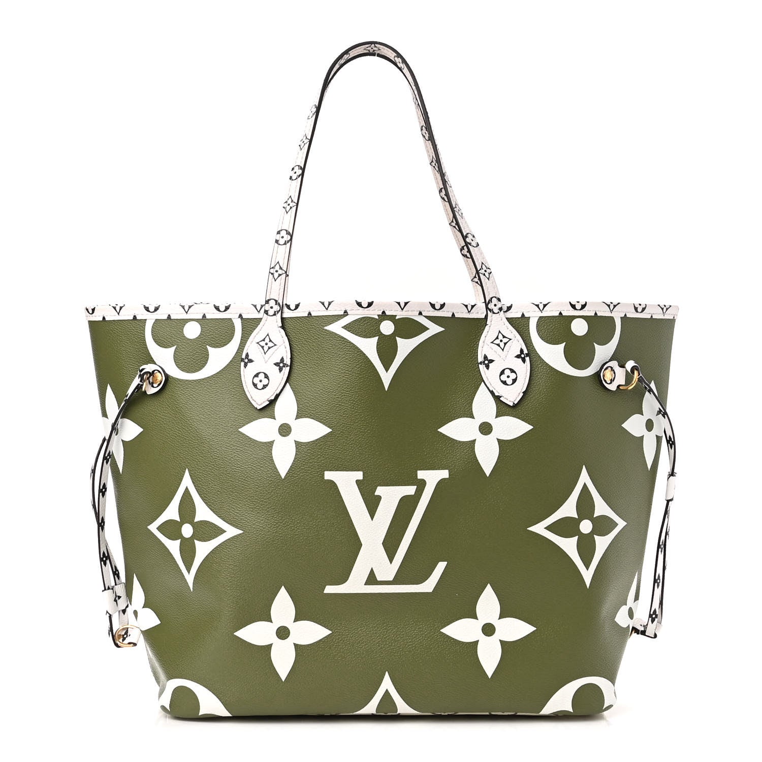 Louis Vuitton Monogram Giant Neverfull MM Kaki 3 of 10