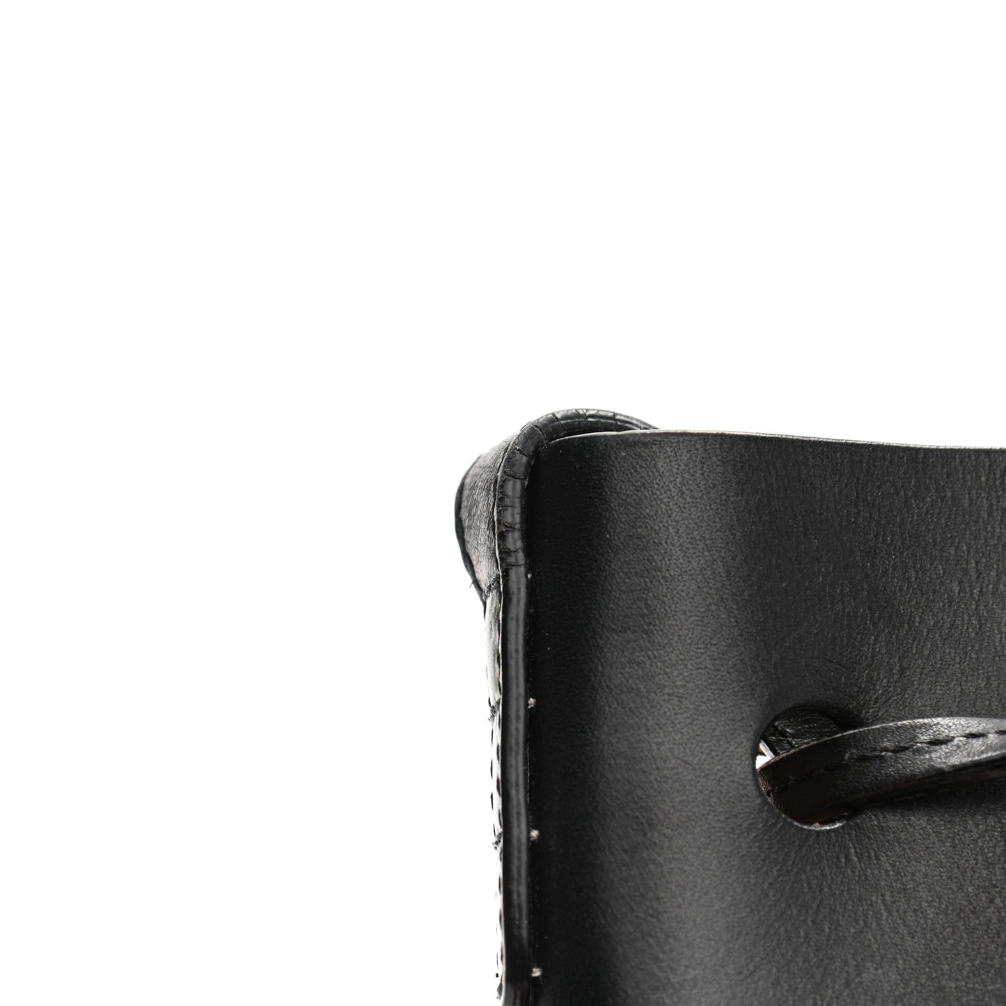 Calfskin Mini Bucket Bag Black Ballerina