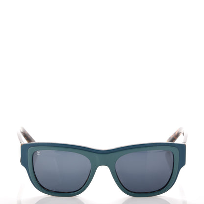 Louis Vuitton Tortoise Aster Sunglasses Z0617W Blue 2 of 7