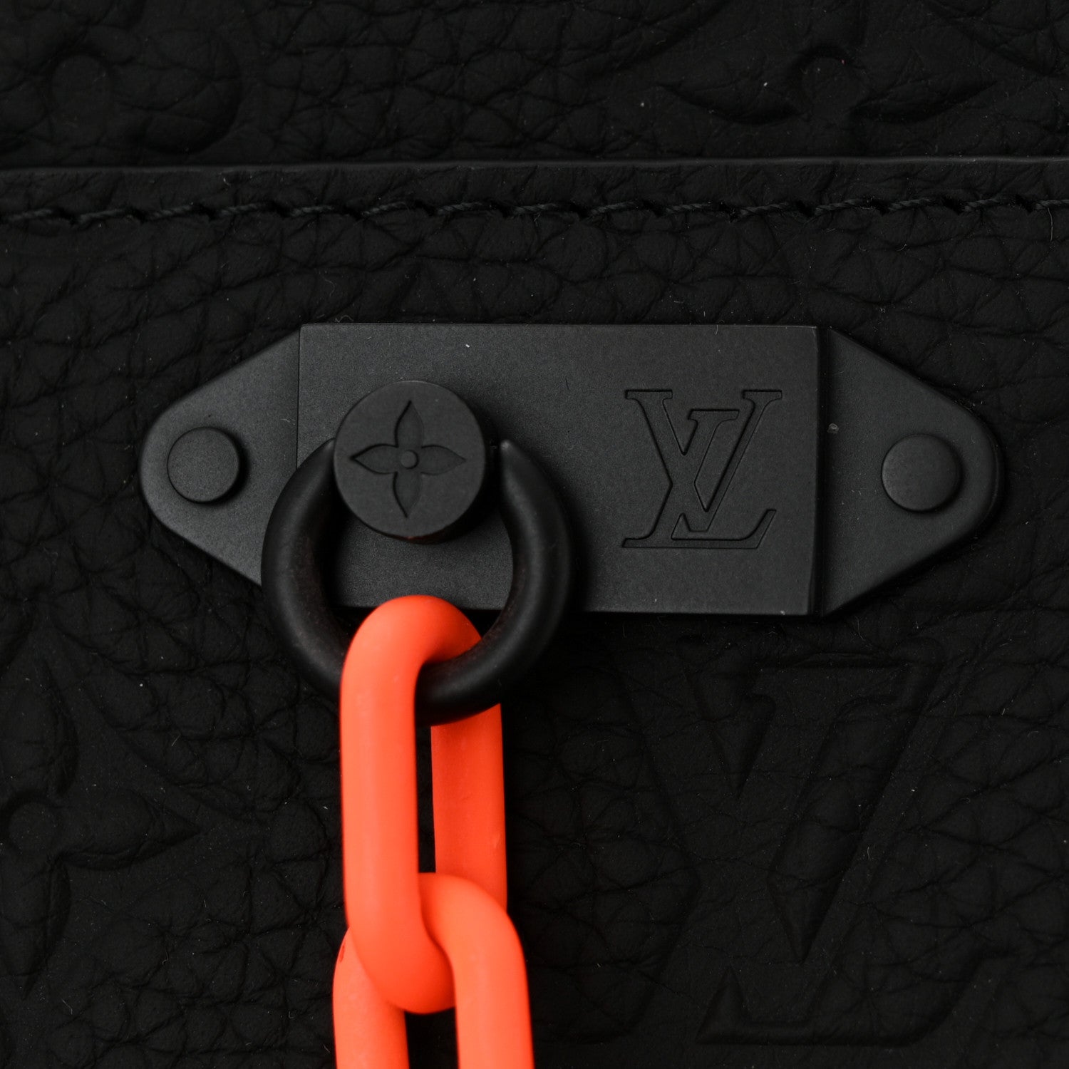Louis Vuitton Taurillon Monogram Uniformes Solar Ray Soft Pochette Volga Belt Bag Black 6 of 10