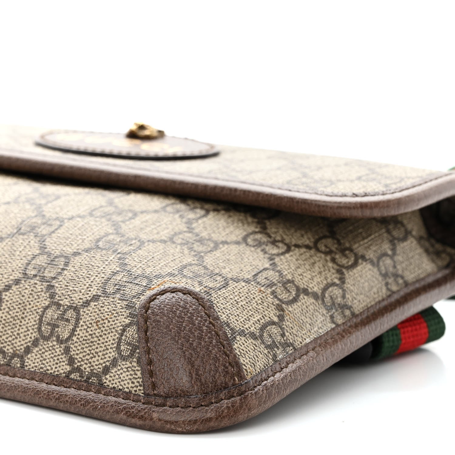 Gucci GG Supreme Monogram Neo Vintage Web Belt Bag Brown 10 of 10