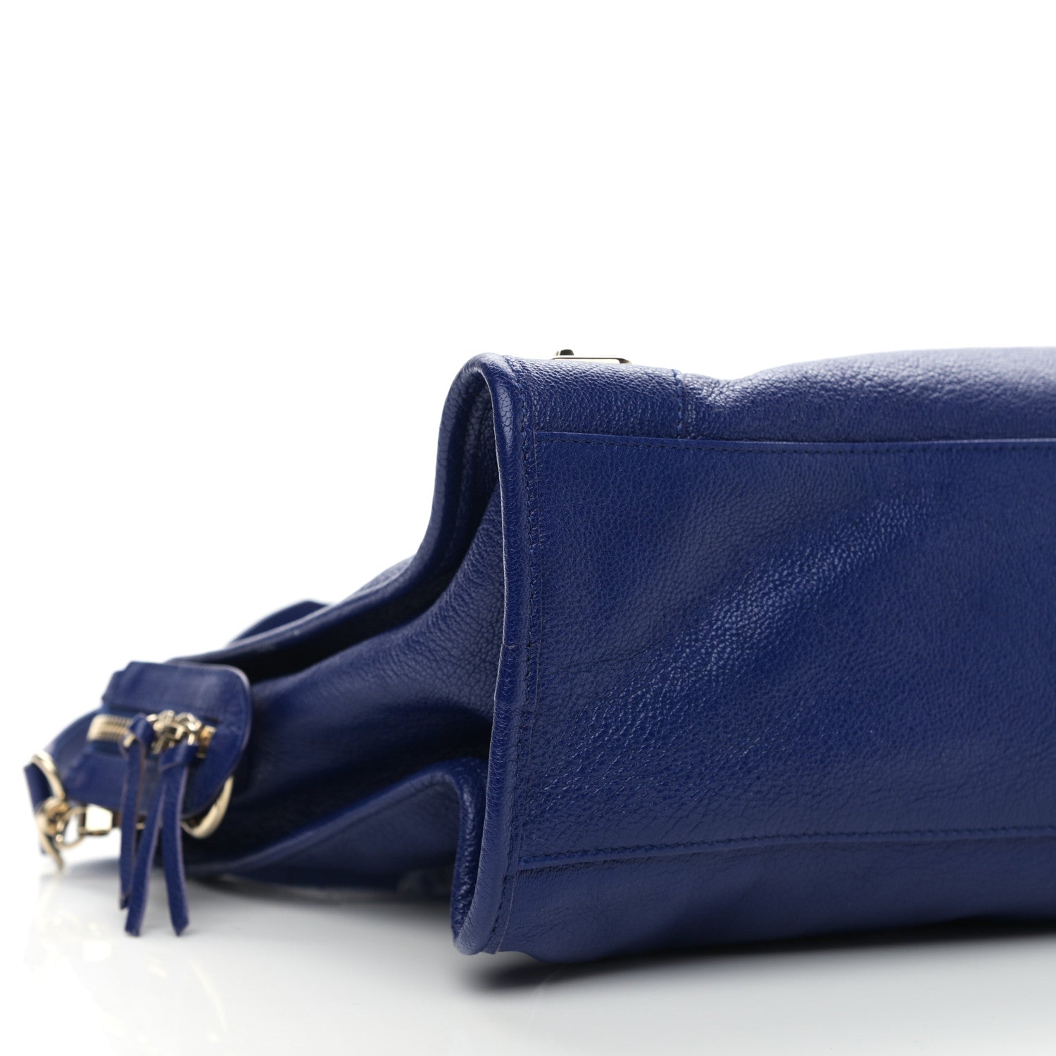 Balenciaga Agneau Gold Hardware Metallic Edge City Bleu Roi 9 of 16