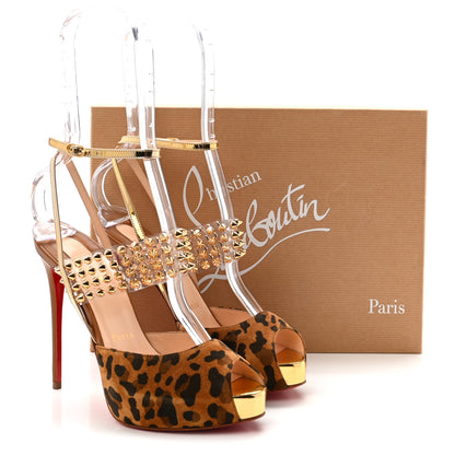 Christian Louboutin Levitagirl 120 Sandals 36 Leopard 9 of 9