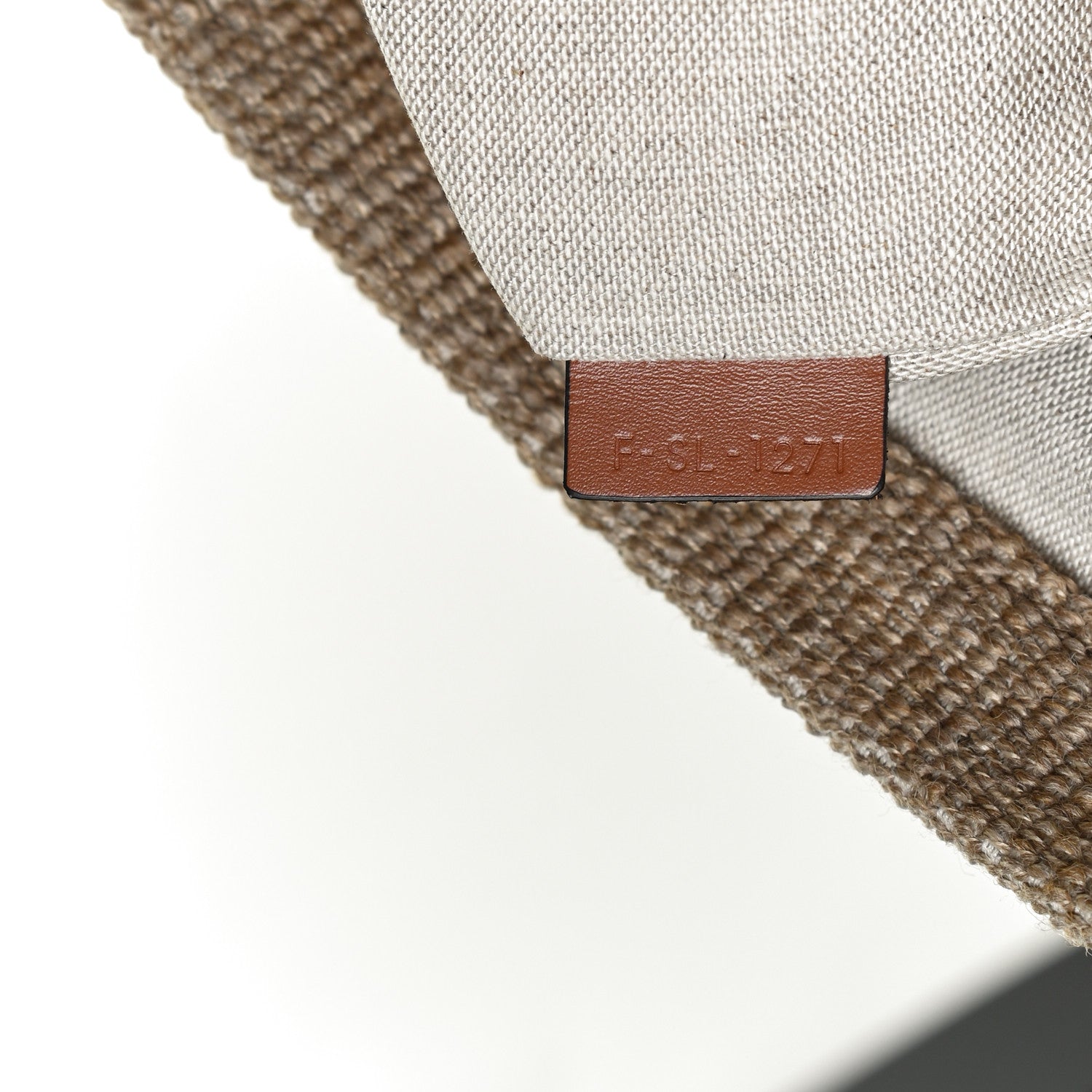 Celine Textile Calfskin Horizontal Cabas Beige Tan 7 of 10