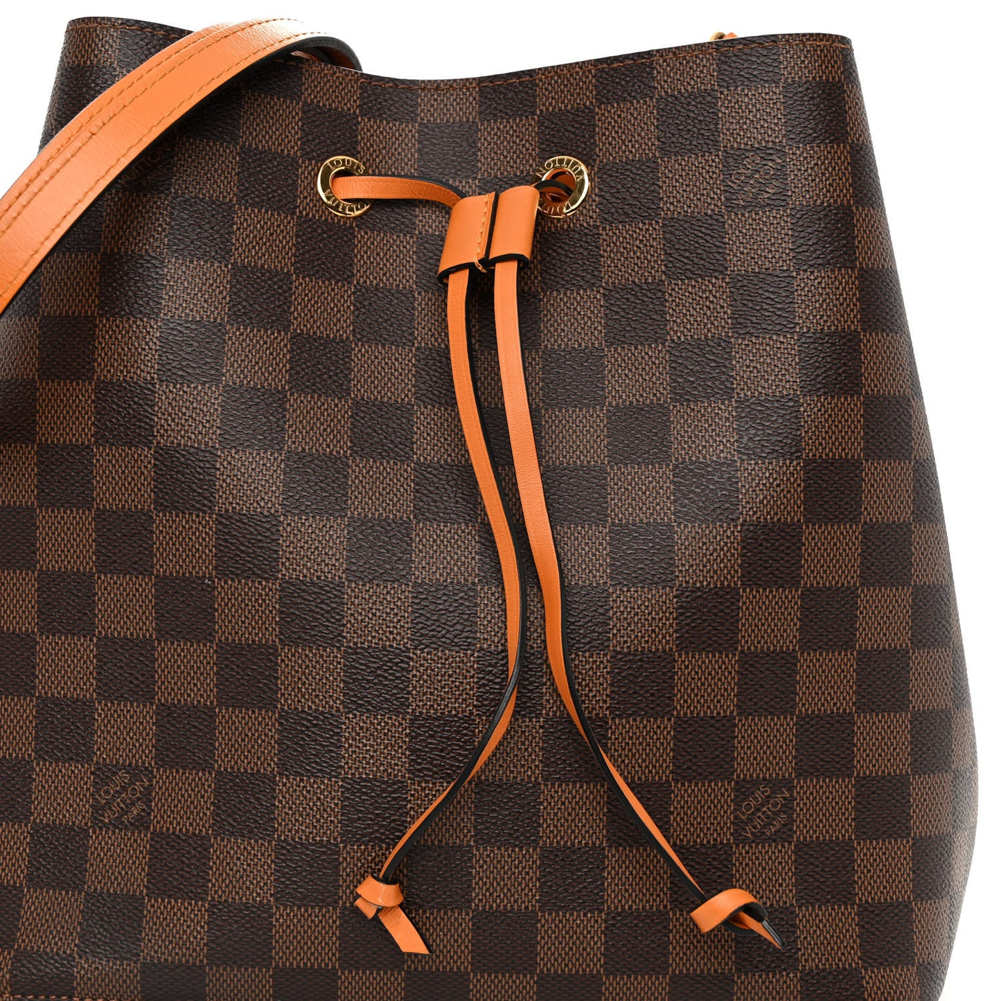 Damier Ebene Neonoe MM Safran