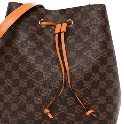 Louis Vuitton Damier Ebene Neonoe MM Safran 7 of 9