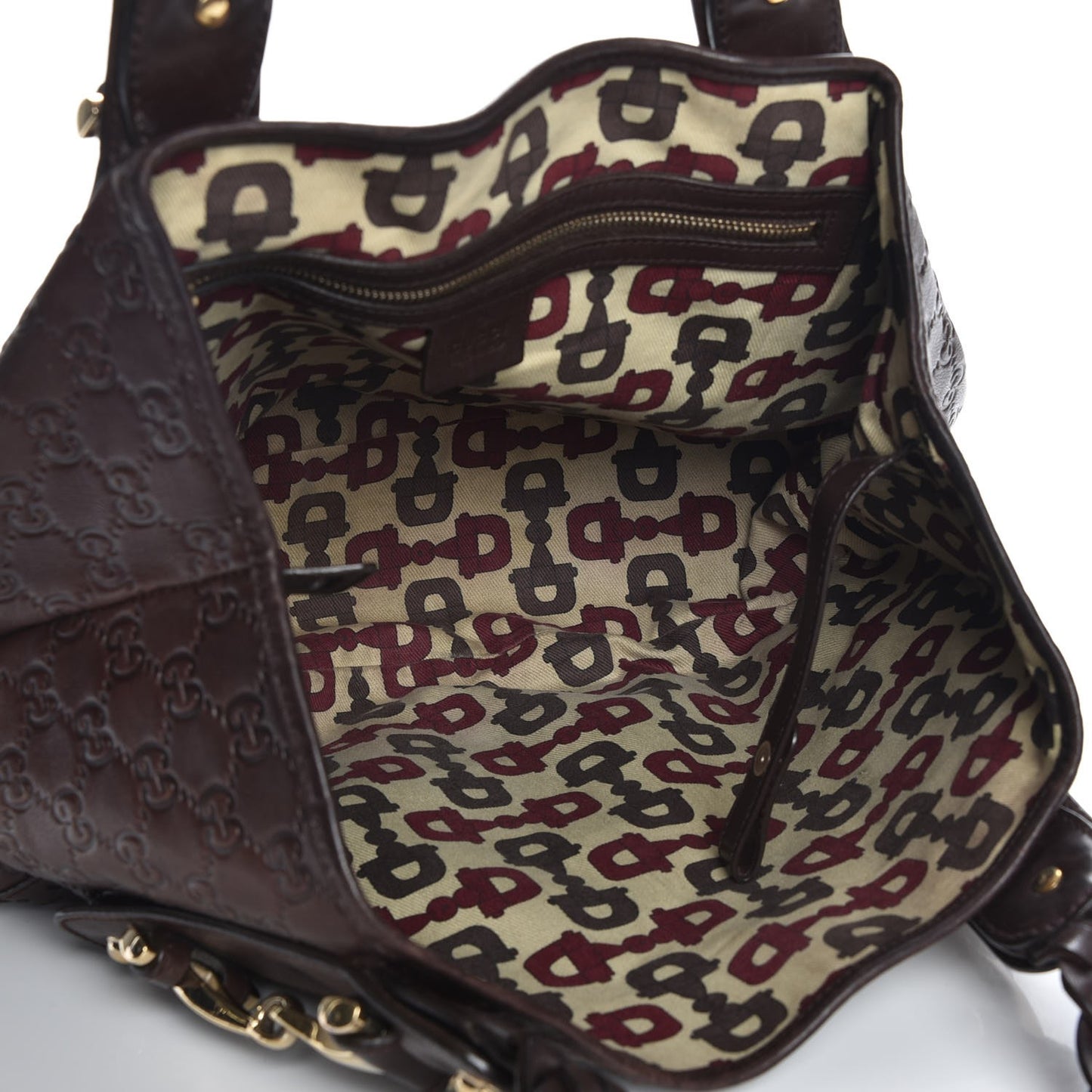 Guccissima Small Pelham Shoulder Bag Chocolate