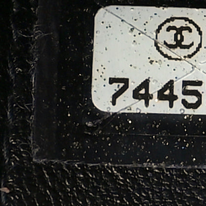 Chanel Lambskin Quilted Camelia Clutch Black 7 of 9