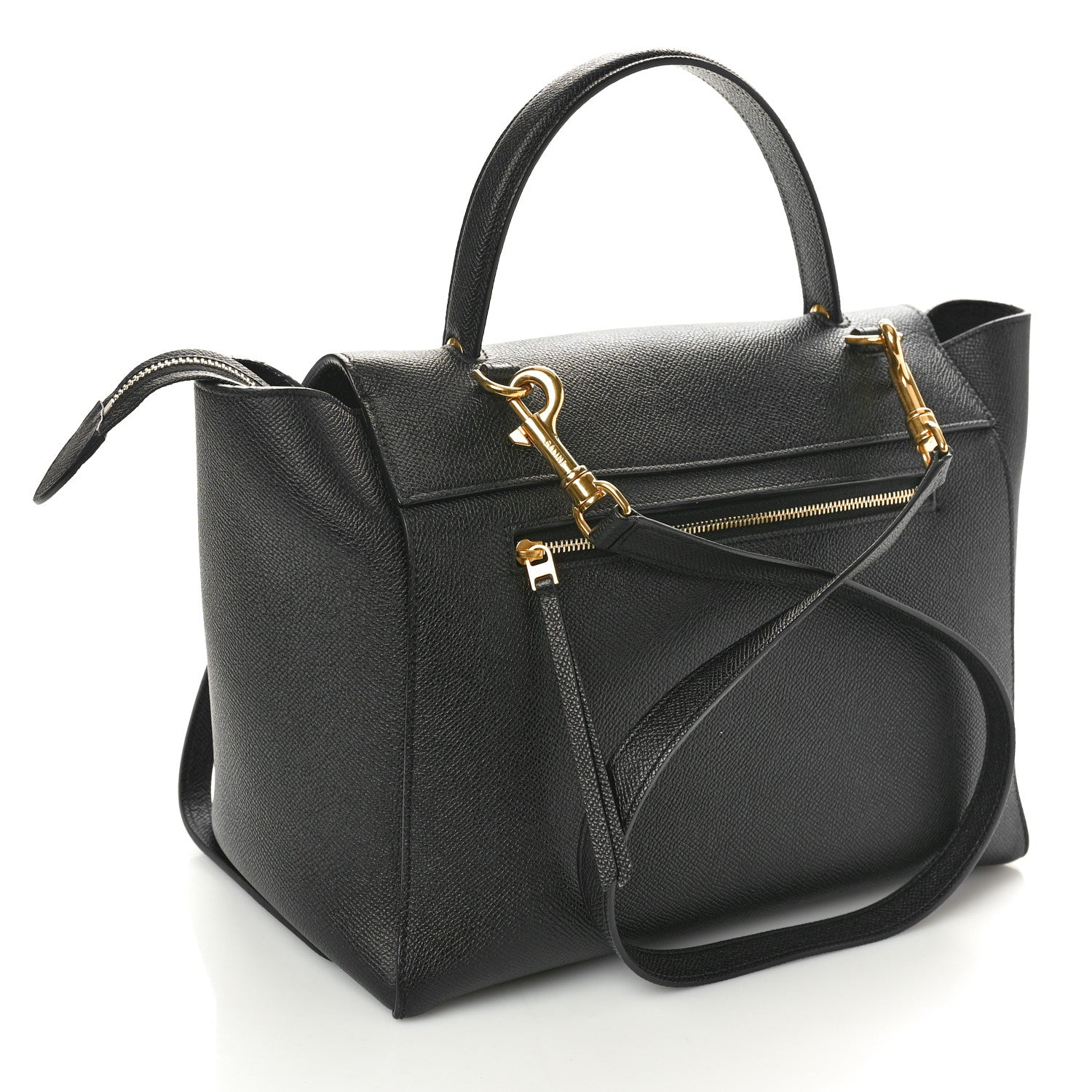 Celine Grained Calfskin Mini Belt Bag Black 3 of 11