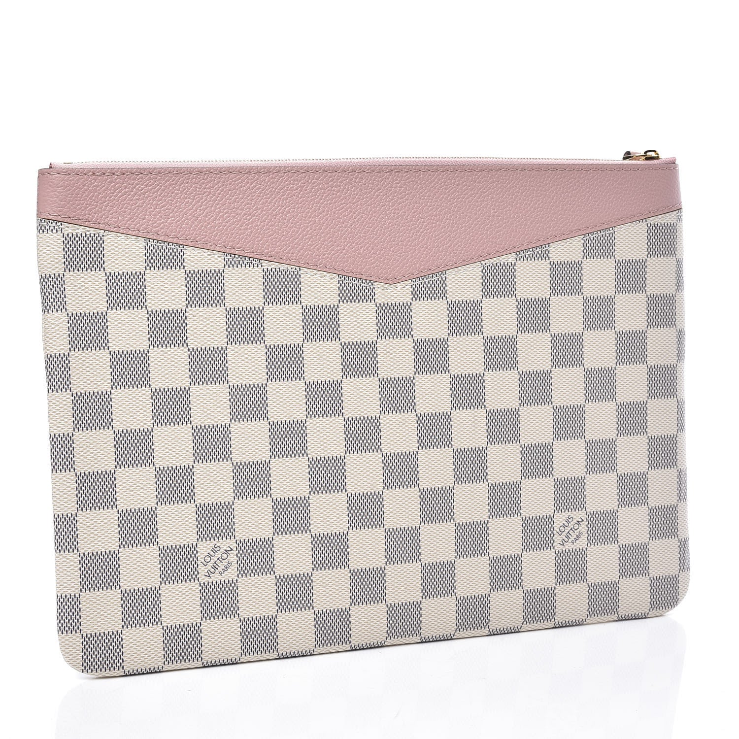 Louis Vuitton Damier Azur Daily Pouch Rose Poudre 2 of 9