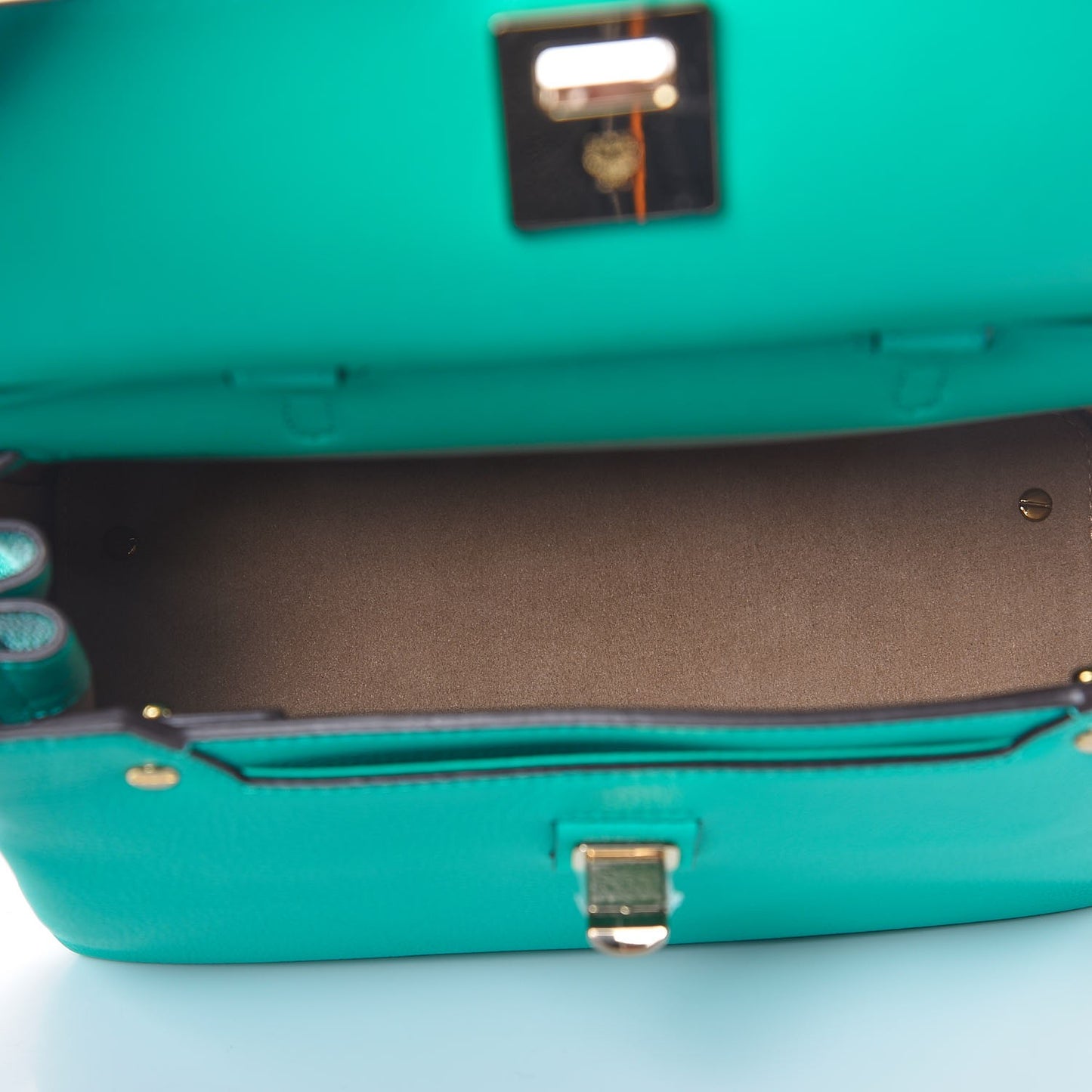 Grained Calfskin Medium Milla Convertible Backpack Oasis Green