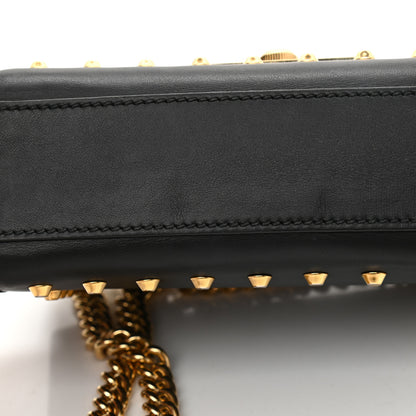 Gucci Calfskin Studded Small Padlock Shoulder Bag Black 11 of 11