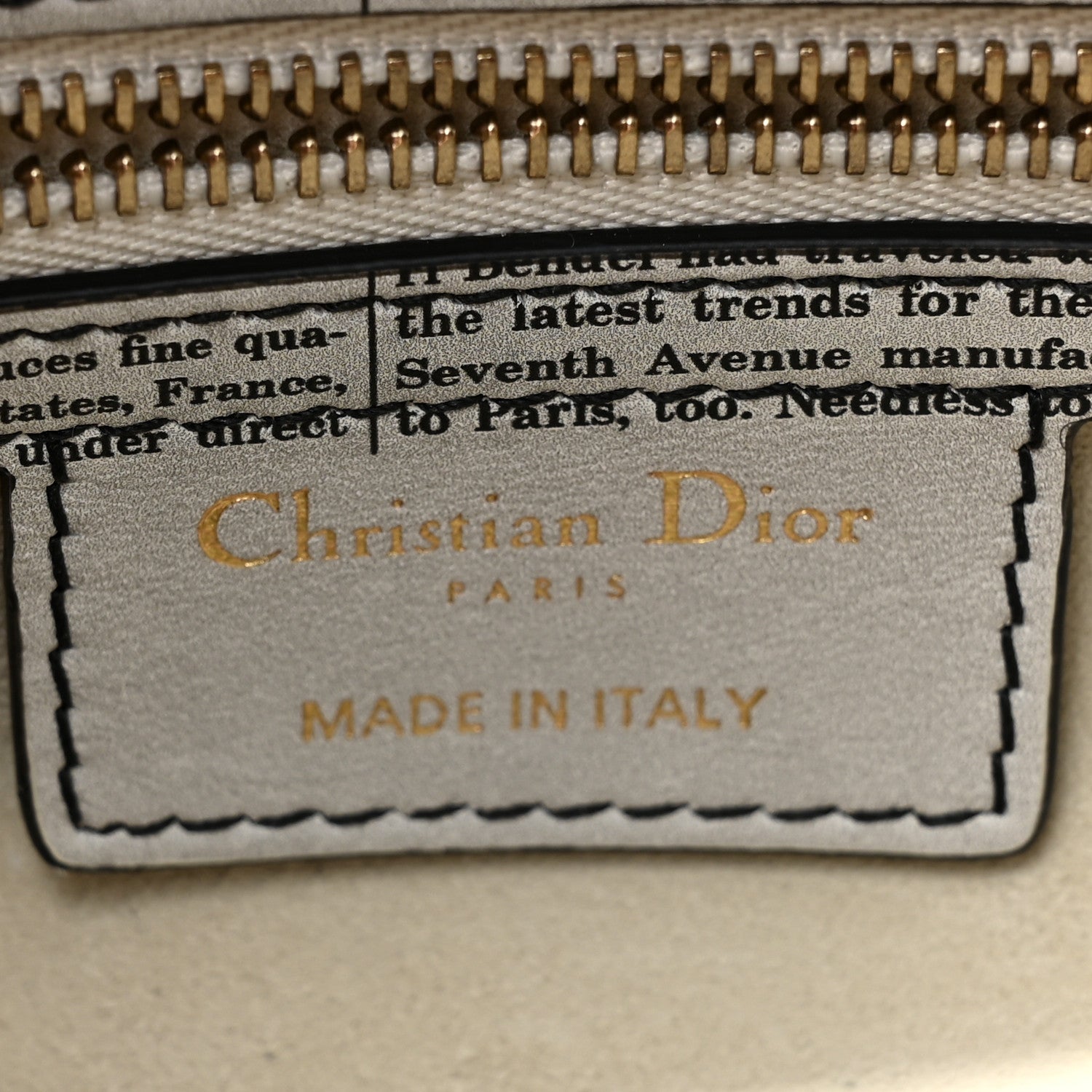 Christian Dior Calfskin Newspaper Printed Saddle Bag With Strap Black White 6 of 10