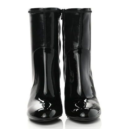 Louis Vuitton Patent Uniformes Silhouette Ankle Boots 36.5 Black 2 of 8