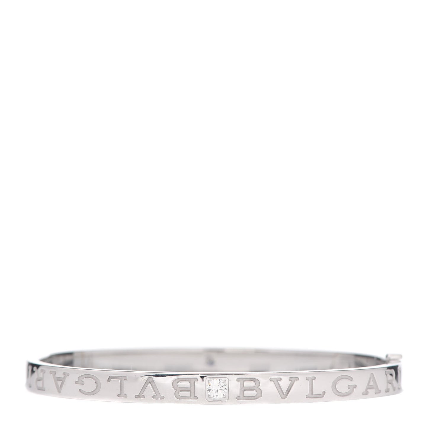 18K White Gold Diamond B.Zero1 Essential Bangle Bracelet M