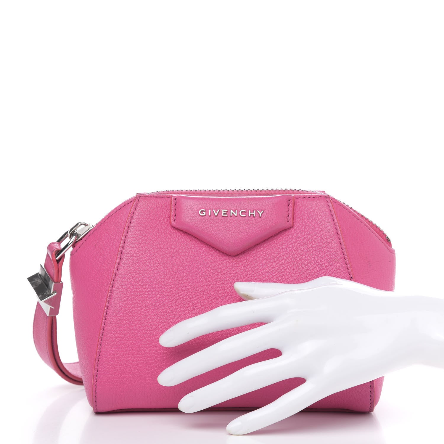 Givenchy Sugar Goatskin Antigona Wristlet Pink 2 of 16