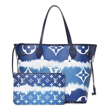 Louis Vuitton Monogram Escale Neverfull MM Blue 1 of 9