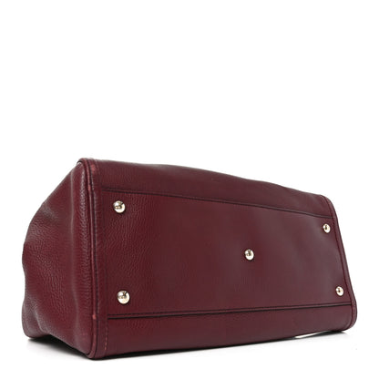 Gucci Pebbled Calfskin Medium Soho Shoulder Bag Bordeaux 4 of 10