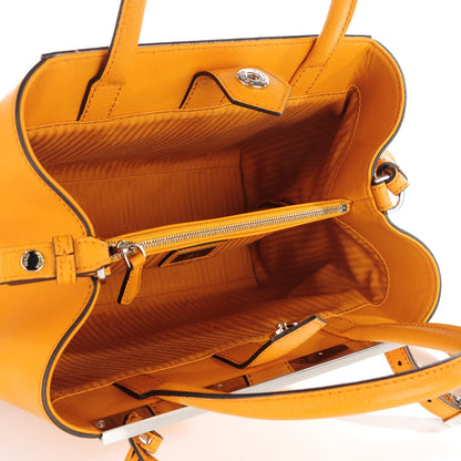 Fendi Vitello Elite Petite 2Jours Tote Miel 5 of 8