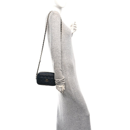 Chanel Caviar Quilted Camera Case Navy 2 of 10