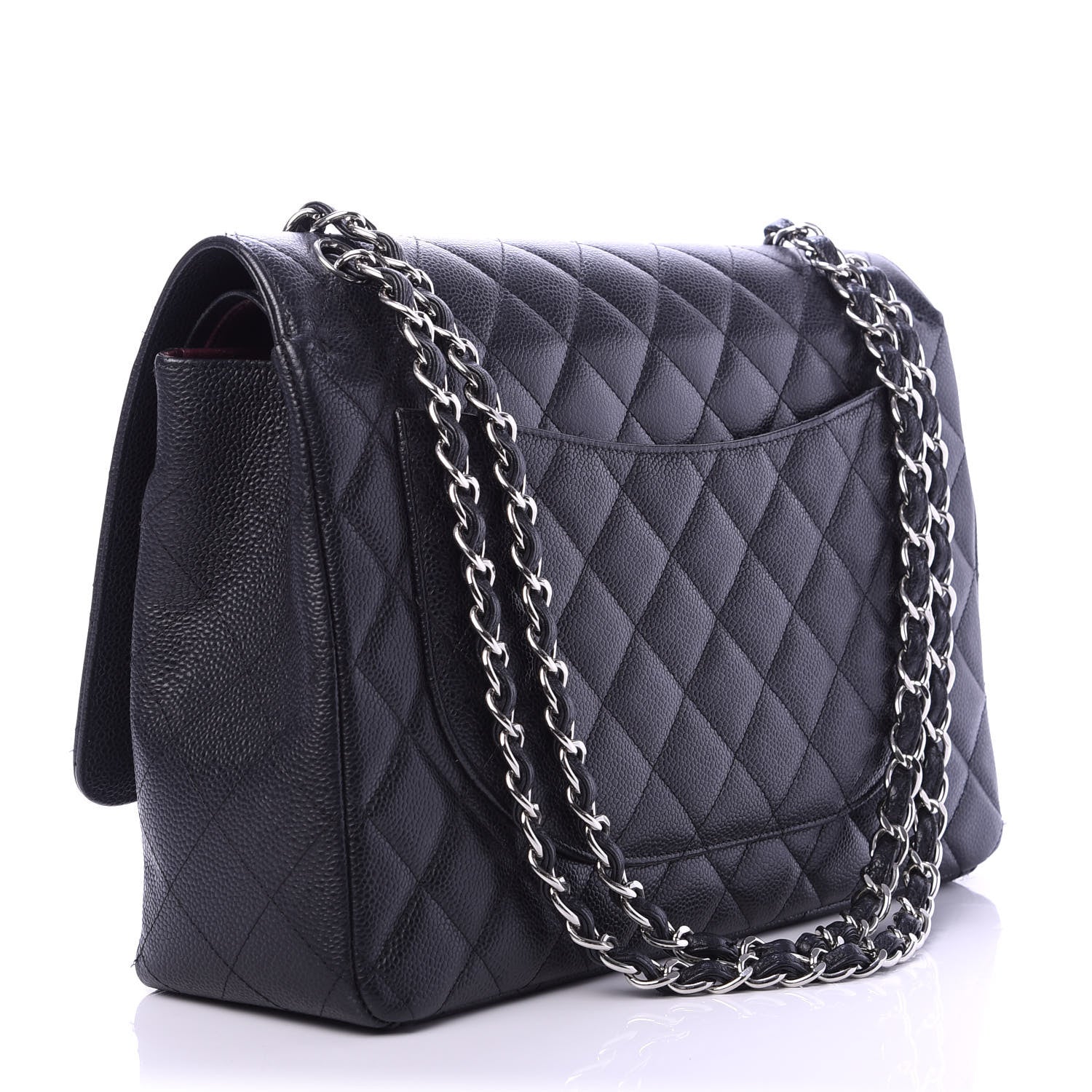 Chanel Caviar Quilted Maxi Double Flap Black 3 of 22