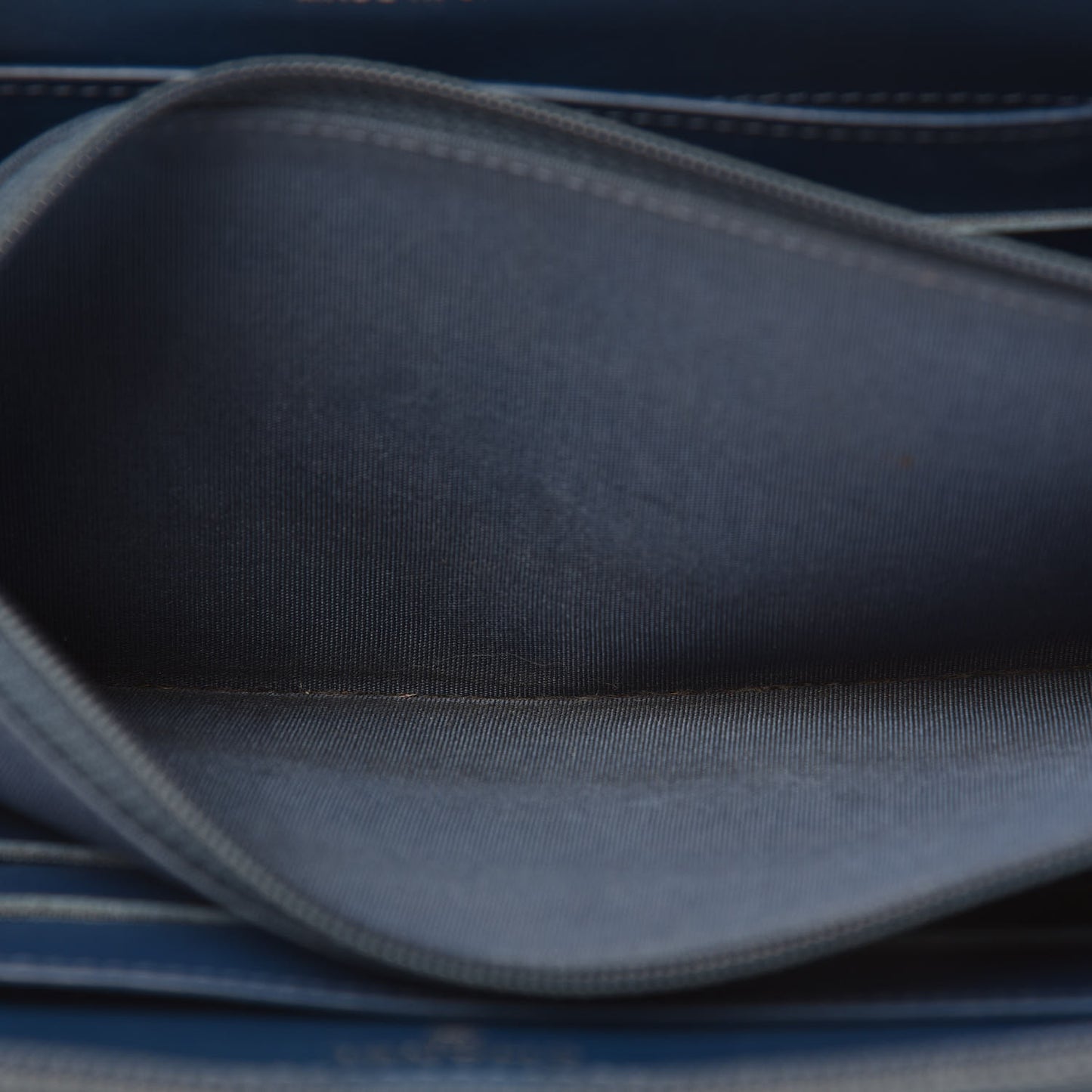 Caviar Large CC Timeless Zip Around Wallet Dark Blue
