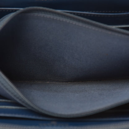 Chanel Caviar Large CC Timeless Zip Around Wallet Dark Blue 14 of 14