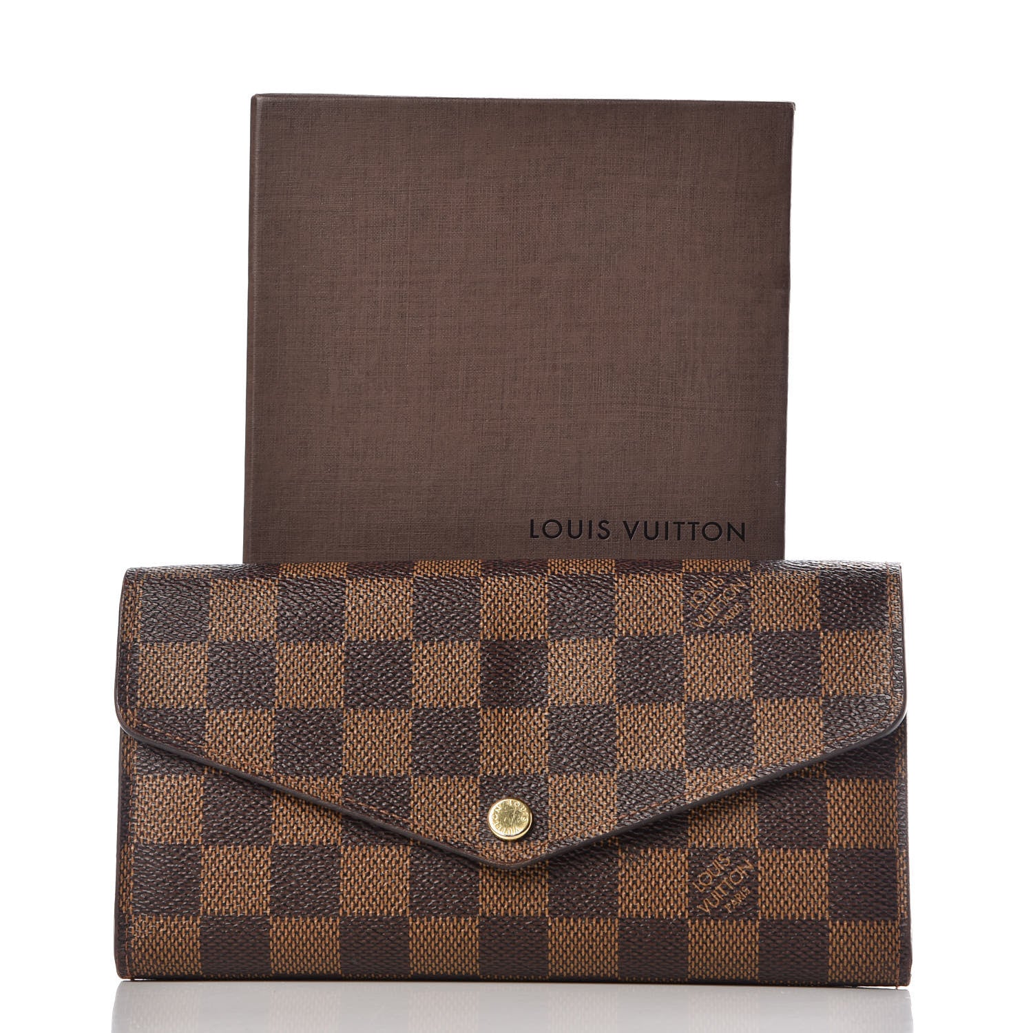 Louis Vuitton Damier Ebene Sarah Wallet NM 9 of 9