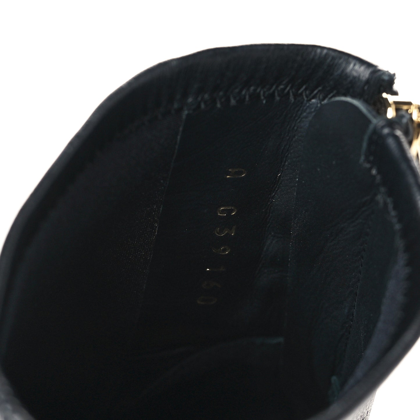 Lambskin Logo Ankle Boots 38.5 Black
