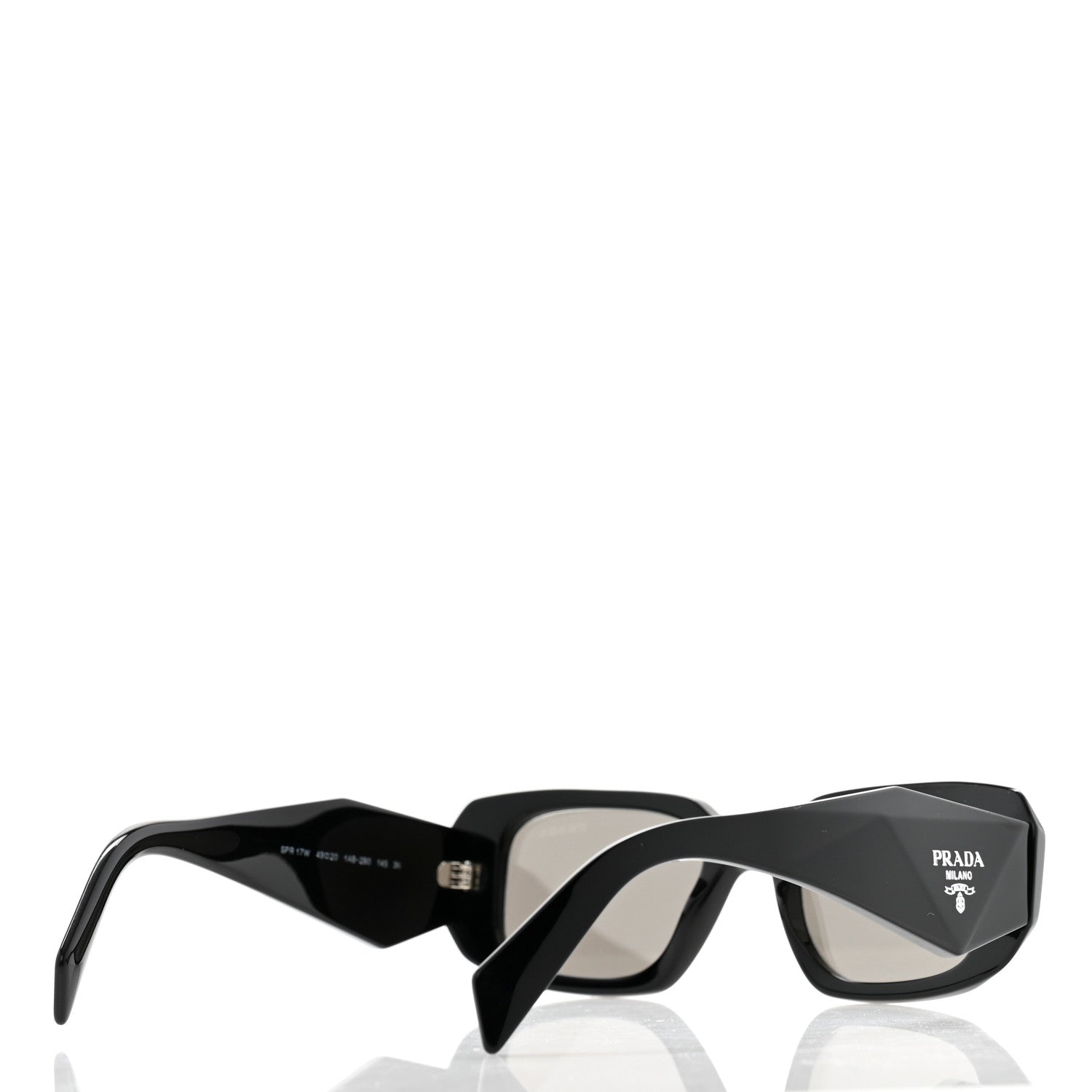 Prada Acetate Symbole Sunglasses SPR 17W Black 4 of 8