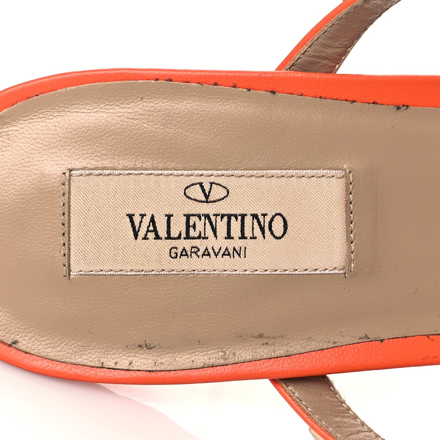 Valentino Garavani Calfskin Rockstud 50mm Flip Flop Thong Sandals 41 Orange Zest 8 of 14