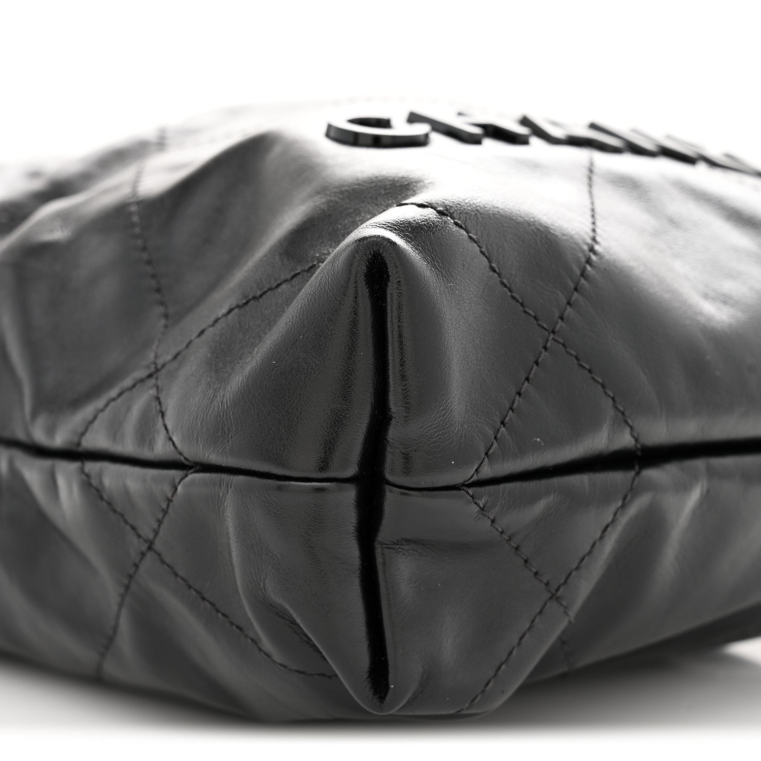 Chanel Shiny Calfskin Quilted Mini Chanel 22 So Black 9 of 11