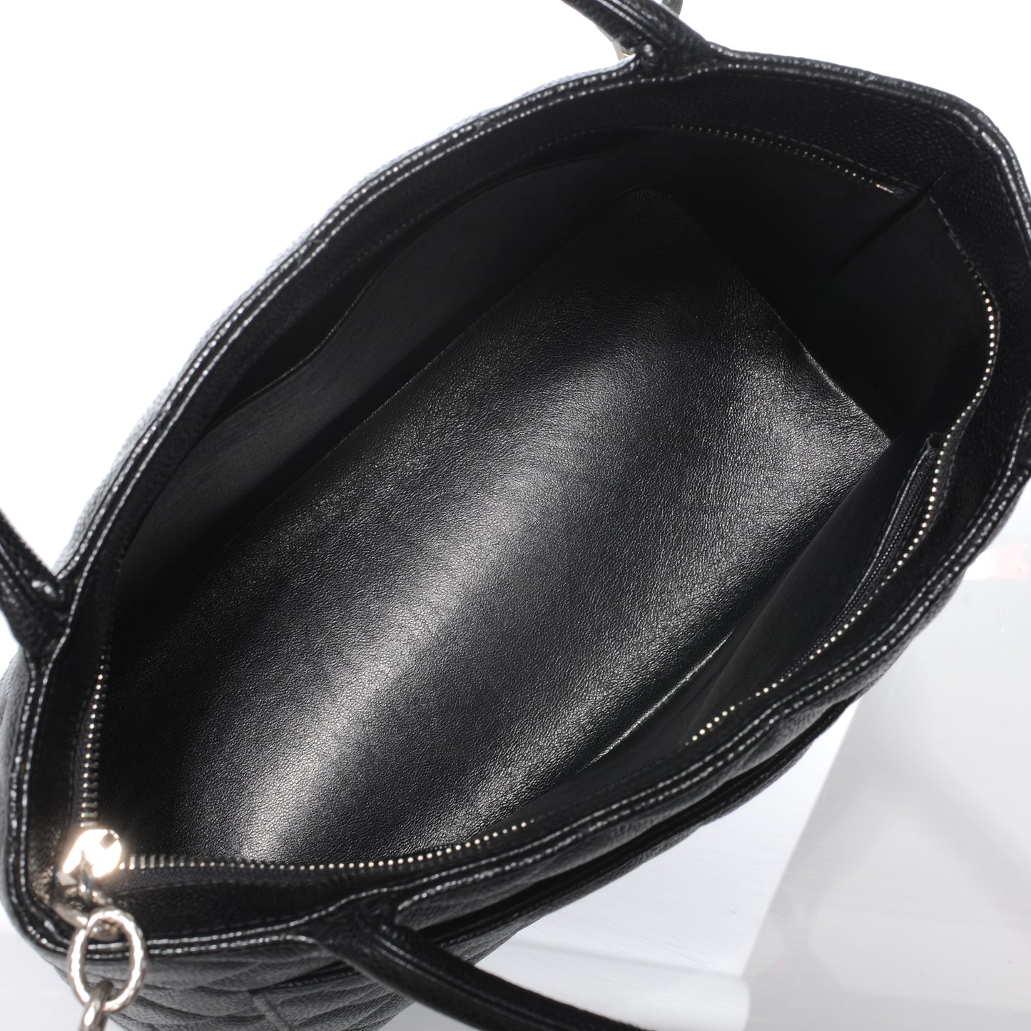Caviar Medallion Tote Black