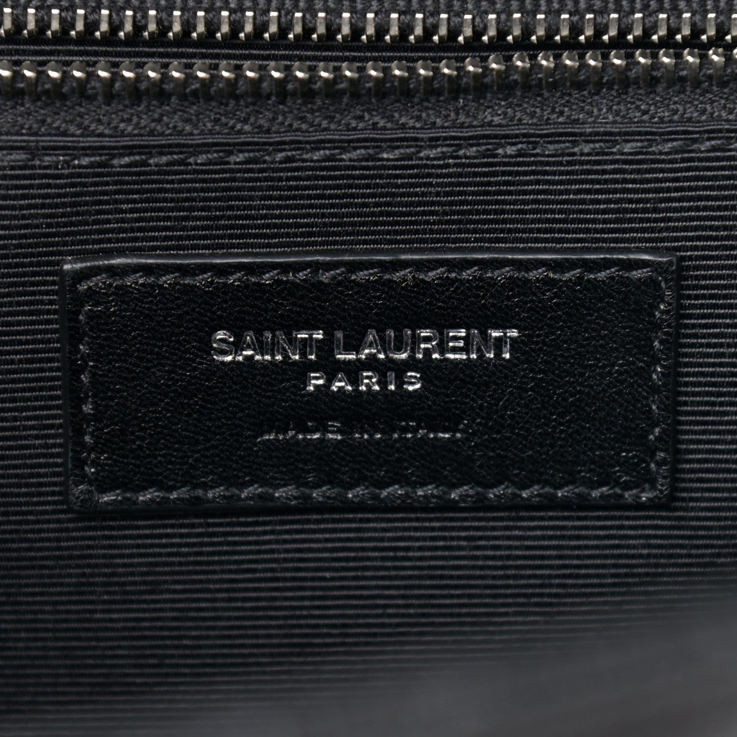 Saint Laurent Calfskin Mixed Matelasse Triquilt Large Monogram Satchel Black 5 of 9