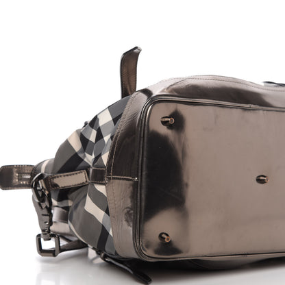Burberry Calfskin Smoked Check Chain Strap Shoulder Bag 6 of 13