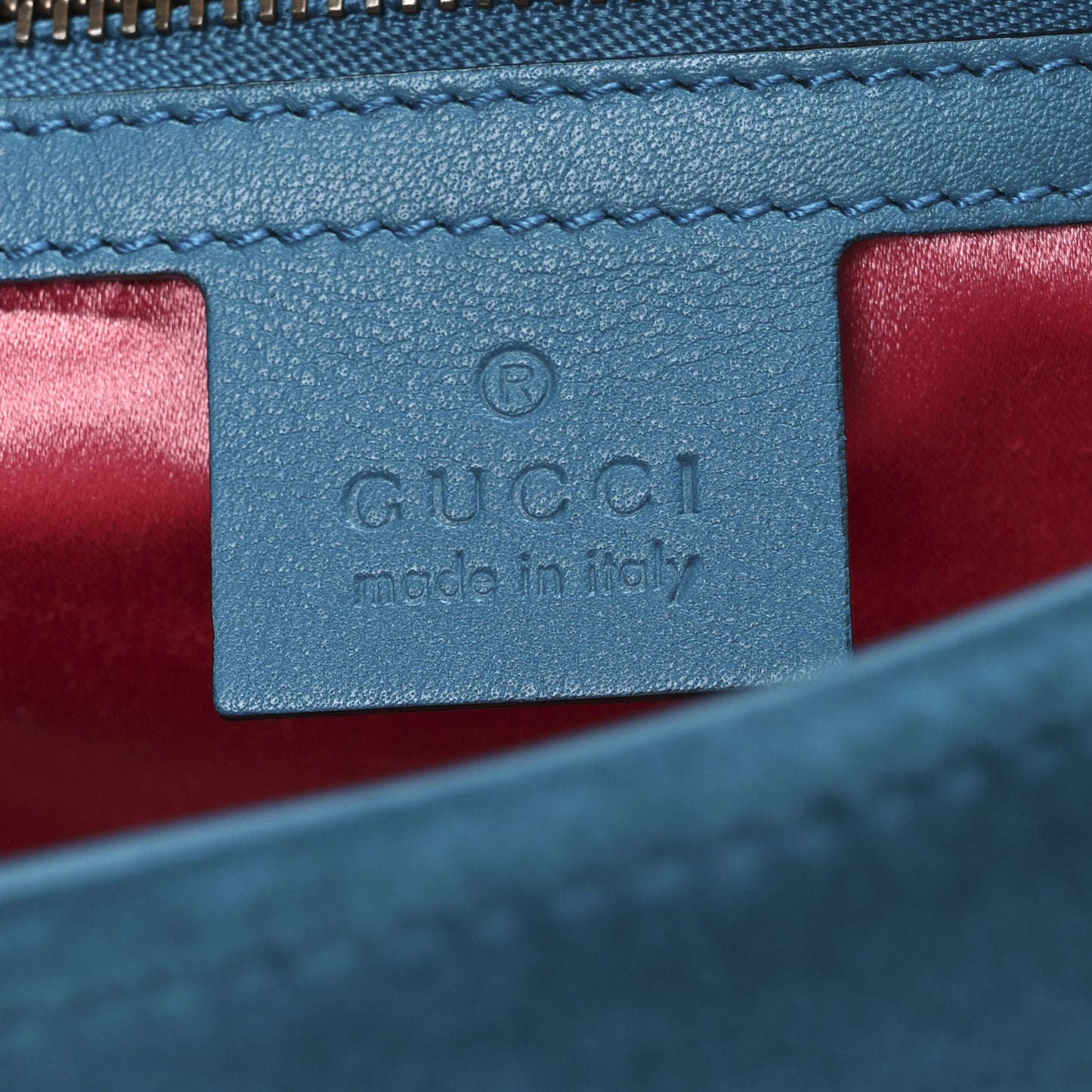 Velvet Matelasse Small GG Marmont Shoulder Bag Pavone Cyan