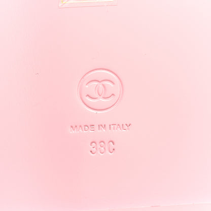 Chanel Suede Quilted Dad Sandals 38 Pink Purple 6 of 8