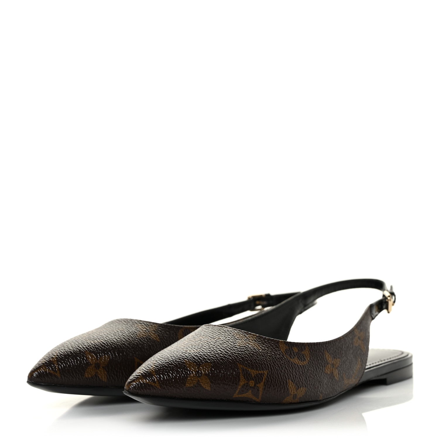 Louis Vuitton Patent Monogram Cherie Slingback Ballerina Flats 36.5 3 of 9