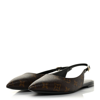 Louis Vuitton Patent Monogram Cherie Slingback Ballerina Flats 36.5 3 of 9