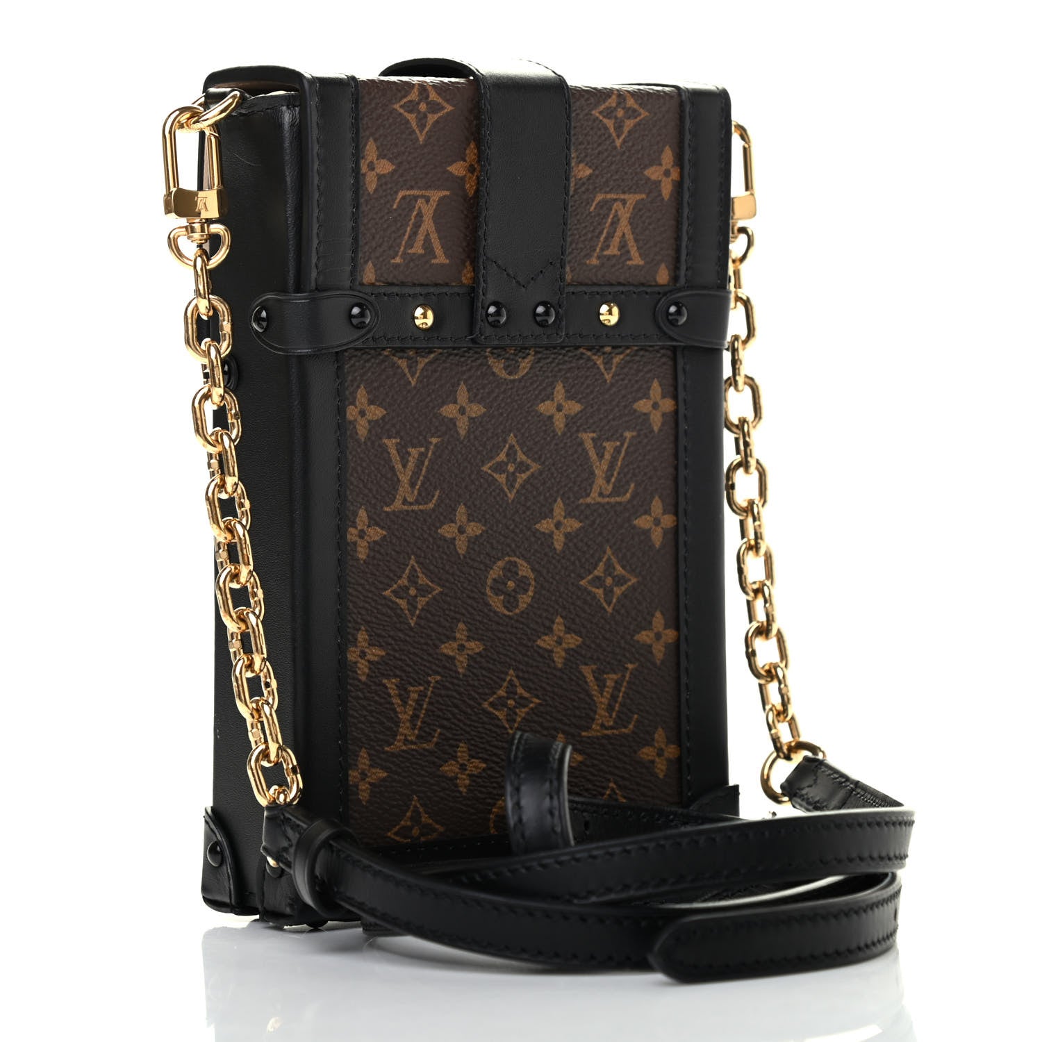 Louis Vuitton Monogram Pochette Trunk Verticale Black 2 of 4