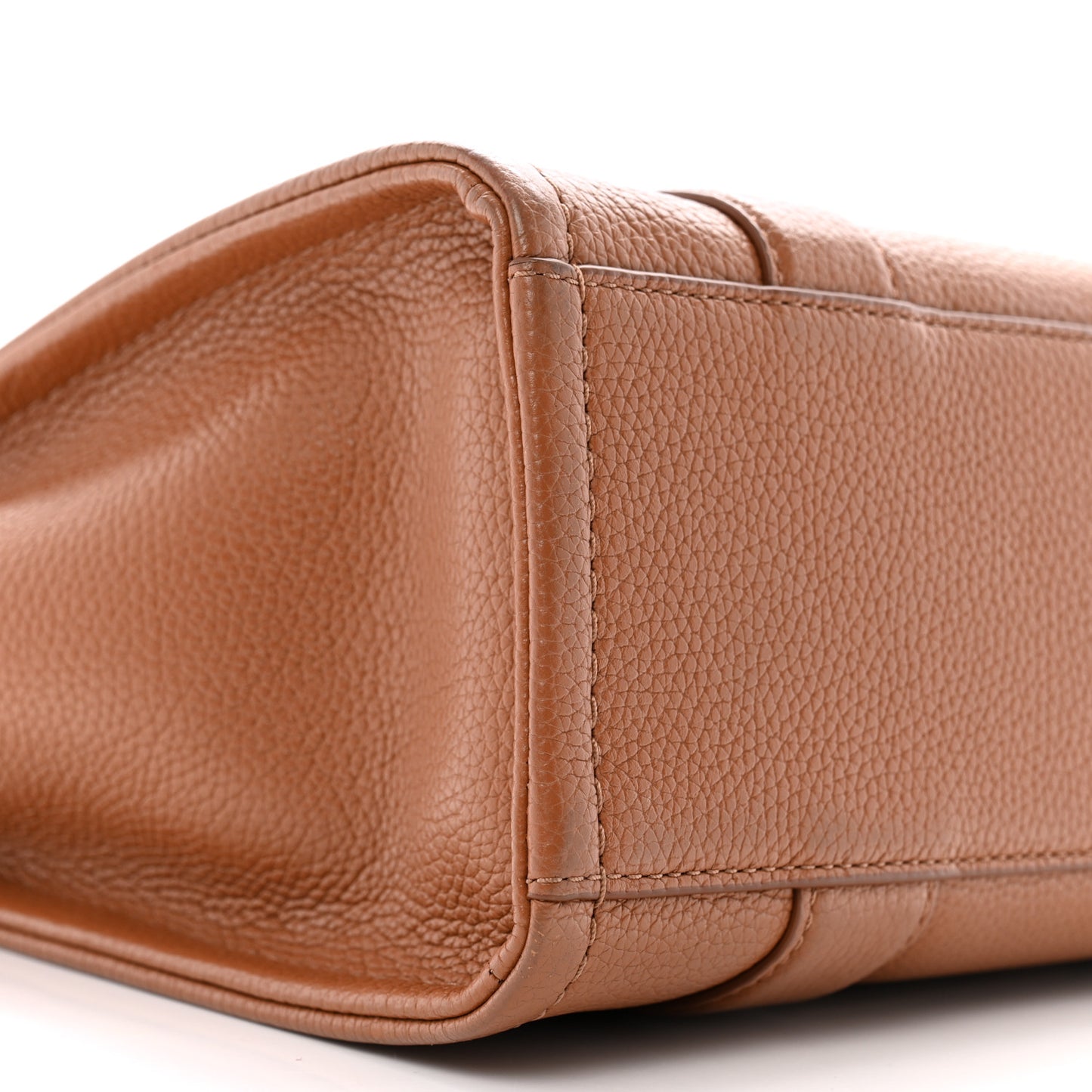 Grained Calfskin Small The Tote Bag Argan Oil