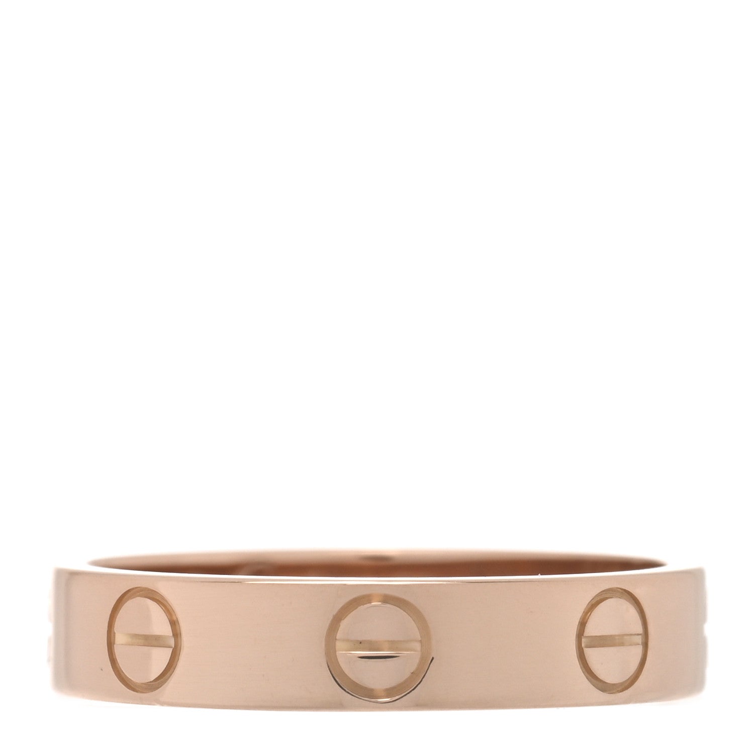 Cartier 18K Pink Gold 3.5mm LOVE Wedding Band Ring 50 5.5 1 of 4